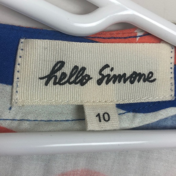 Gorgeous designer Hello Simone cotton dress size 10 - new - Picture 2 of 8